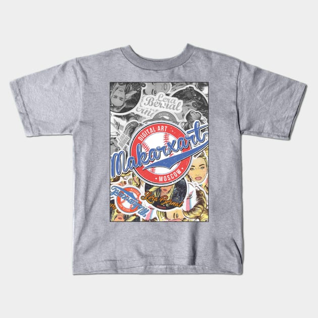 MAKARXART Kids T-Shirt by makarxart